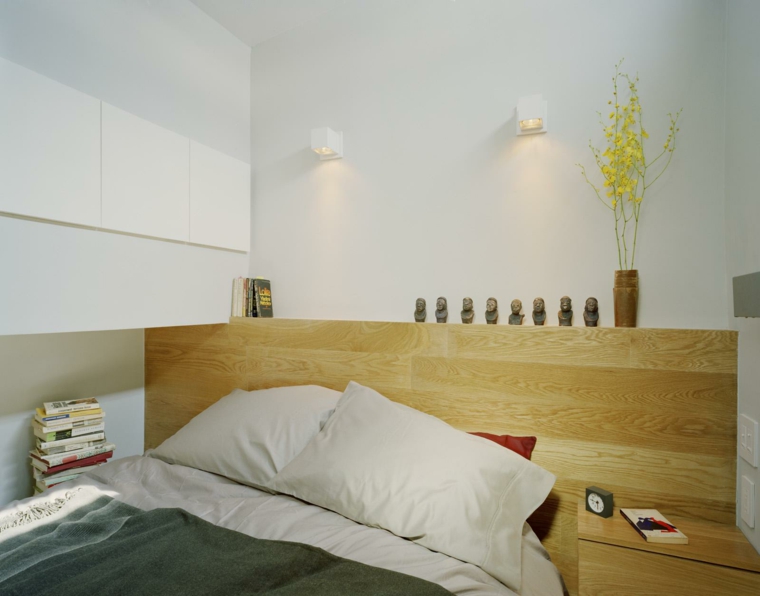 cama cabecero moderno de madera