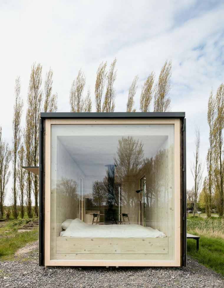 casas moviles ark shelter diseno ventana luminosa ideas