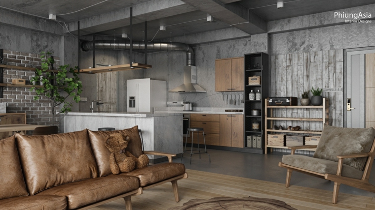 cocina industrial marmol mesa ideas