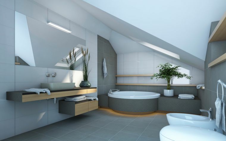 lavabo de madera en el baño minimalista cuarto bano minimalista moderno detalles madera ideas