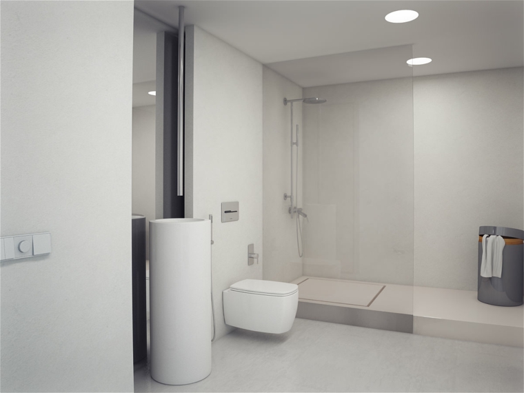 Cuarto de baño minimalista y moderno - Cuarto de baño minimalista y moderno -