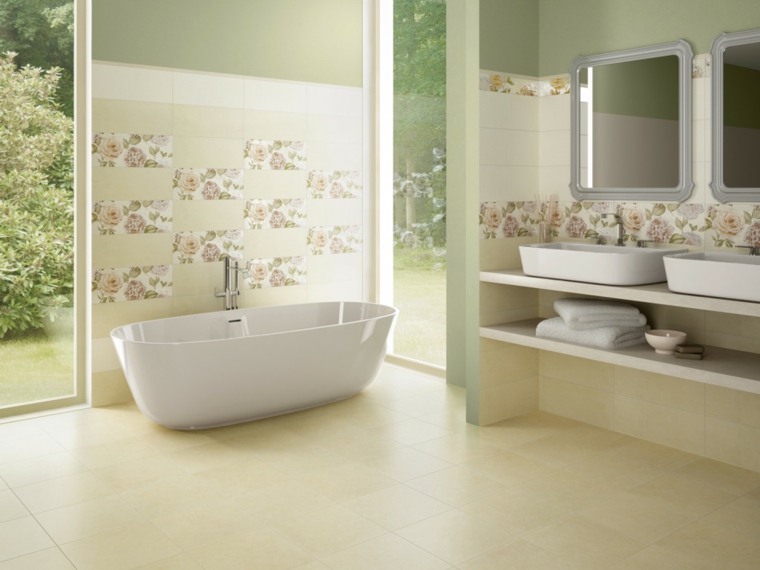 detalles modernos para el baño cuarto de bano minimalista moderno diseno colores pastel ideas