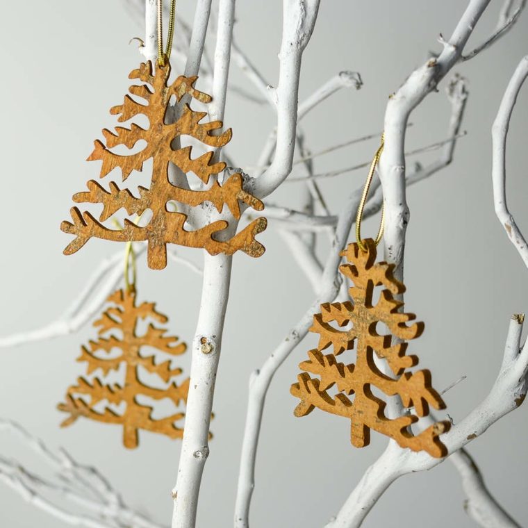 decoración con madera para el árbol de navidad decoración con madera árbol de navidad
