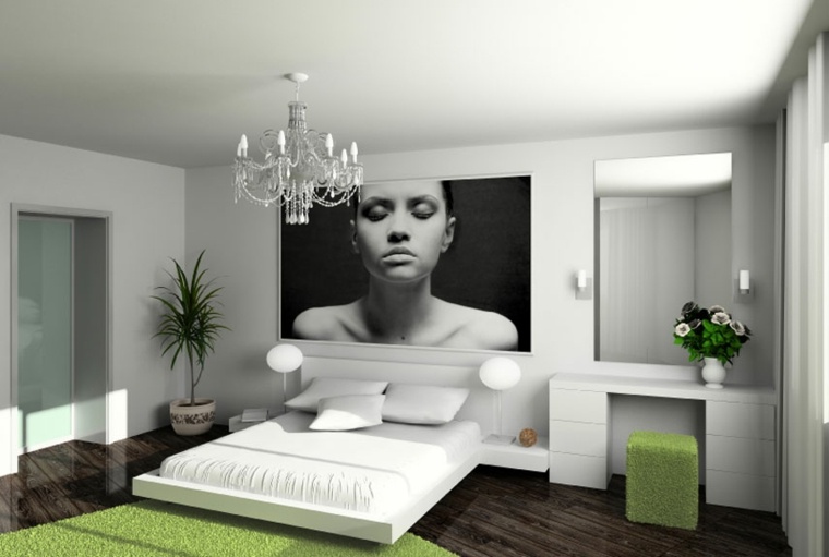 Decoración para dormitorio moderno y elegante