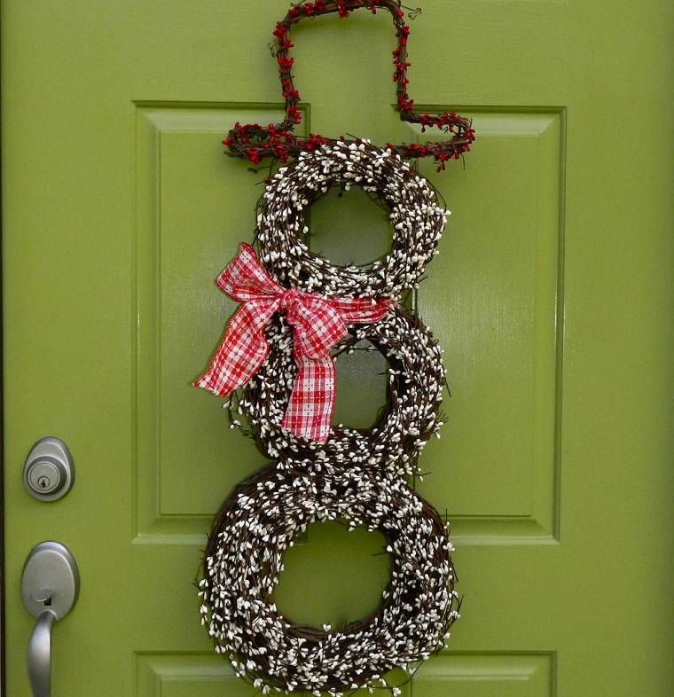 decorar puertas navidad diseno munecos originales ideas