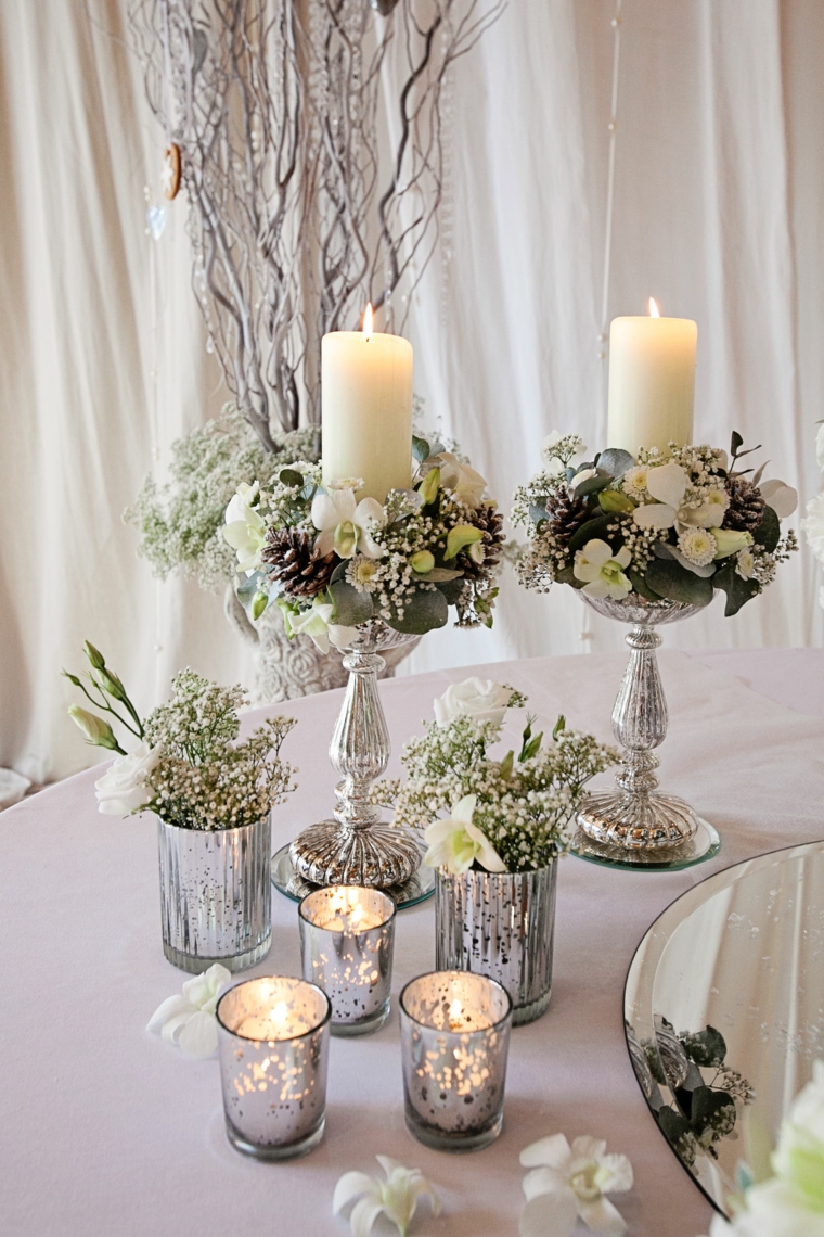 detalles bellos decorar mesa boda invierno ideas