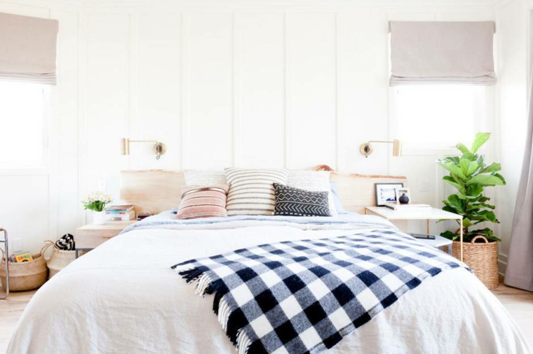 habitaciones en blanco estilo boho
