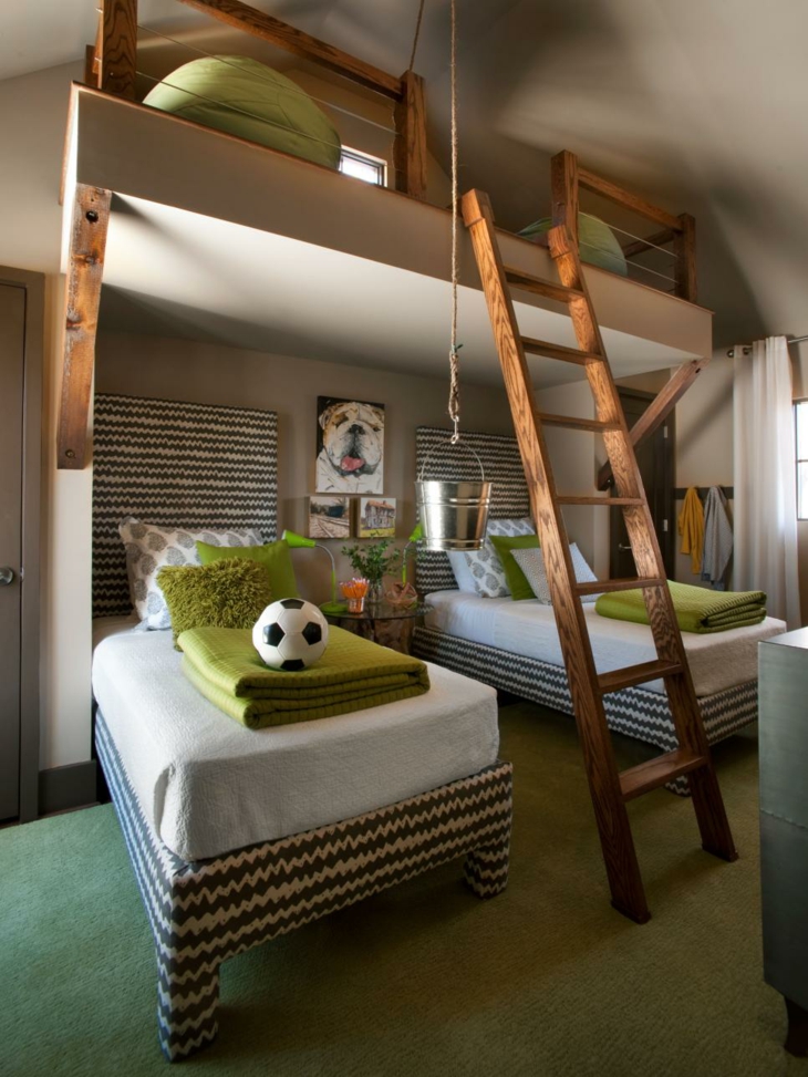 variante compartida para hermanos habitaciones infantiles ideas escaleras perros