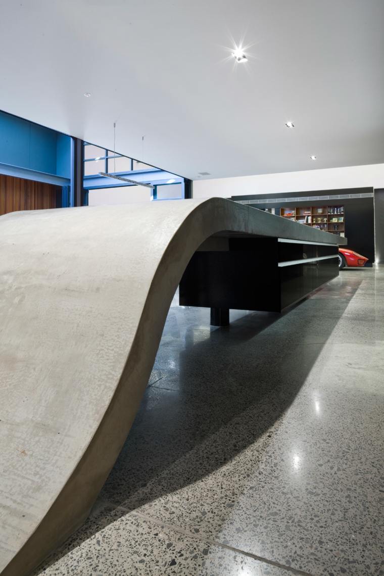 interior diseño moderno bar cemento