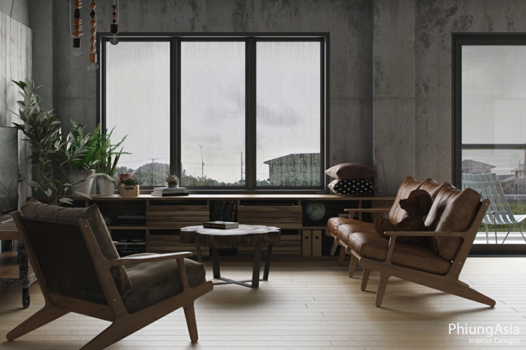 interiorismo asia confortable muebles ventanas