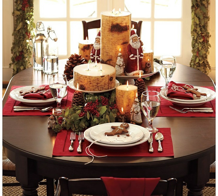 mesas de comedor decoracion papa noel naturaleza