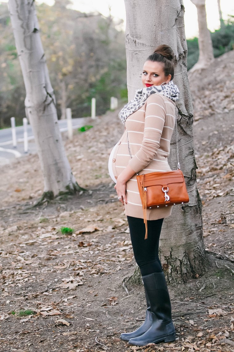 moda premama diseno invierno look moderno mama ideas