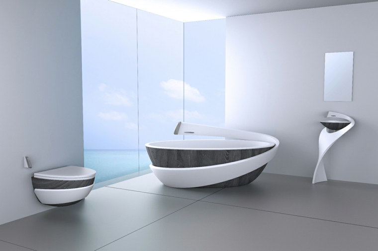 modelo minimalista y moderno moderno futurista estilo conceptos muestras