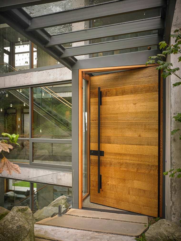 puertas diseno textura industrial mcclennan architects lineas