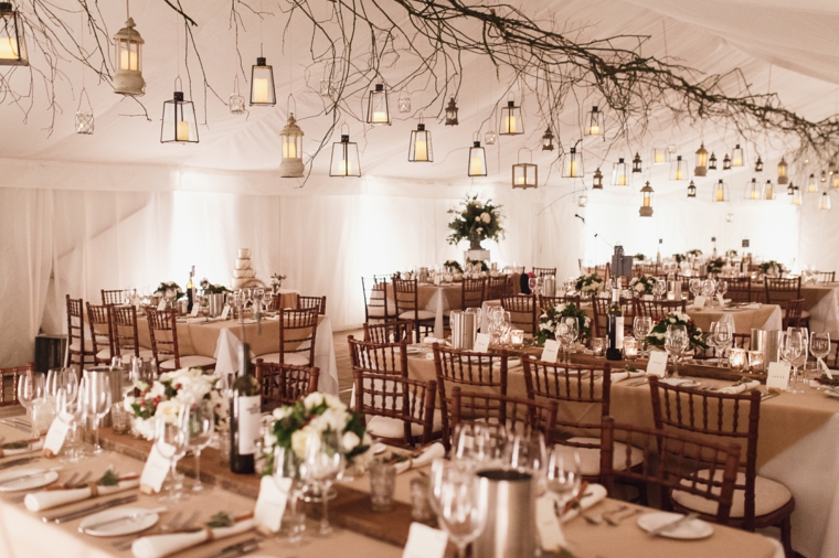 sala recepcion boda decorada boda invierno ideas