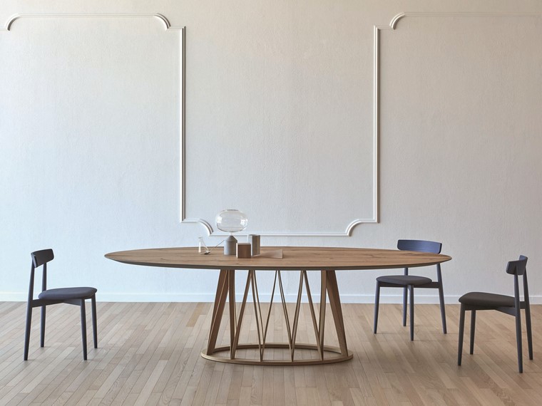 mesa ovalada para el comedor miniforms diseno florian schmid acco coleccion ideas