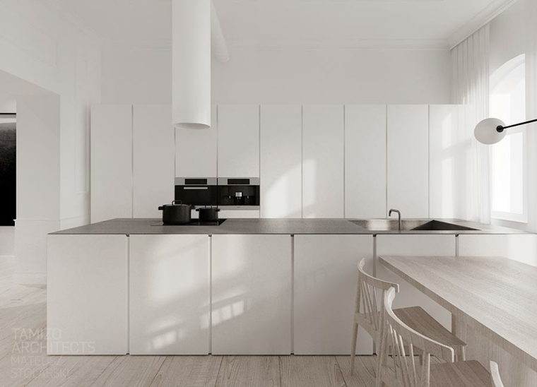 diseño moderno de tamizo architects blanca gris tamizo architects moderna madera