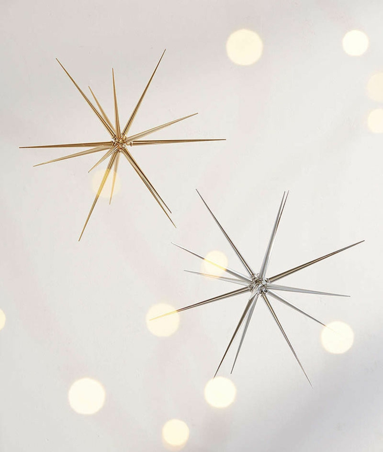 bonitas estrellas de Navidad metálicas bonitas estrellas Navidad modernas