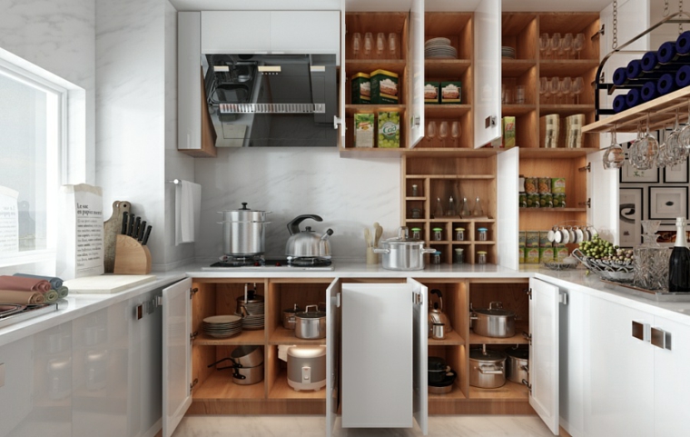organizacion cocina blanca orden cabinetes organizacion cocina blanca orden