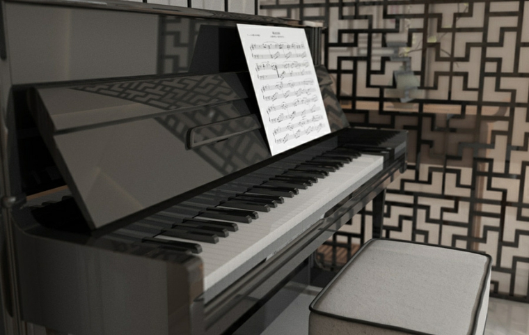 detalles negros en piano casa zen negro sistemas sillas piano