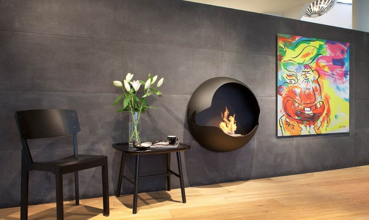 ideas de chimeneas para la pared chimeneas decorativas diseno pared vauni ideas