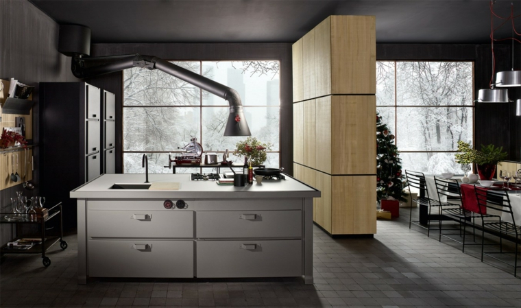 cocina lujosa con diseño moderno cocinas forma diseno cocina lujosa blanco ideas