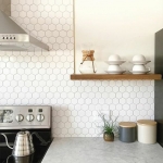Cocinas azulejos hexagonales en 34 diseños impresionantes