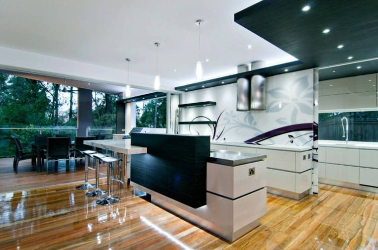 cocinas modernas con barra sublime architectural interiors diseno ideas