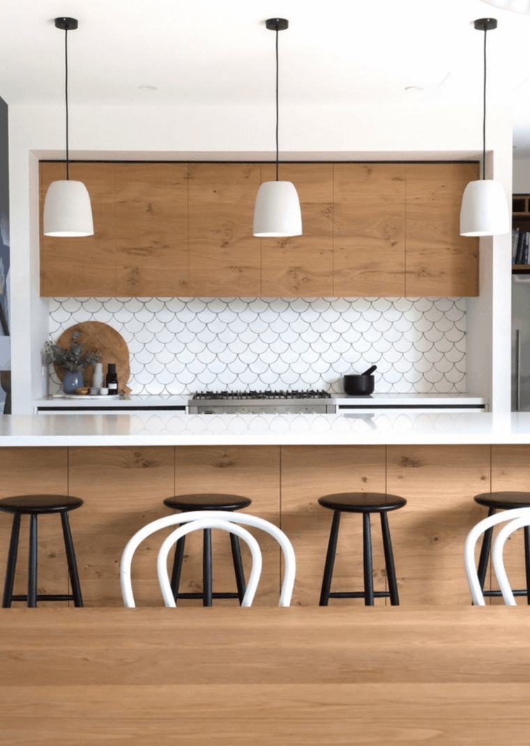 cocina moderna con gabinetes de madera cocina moderna gabinetes madera