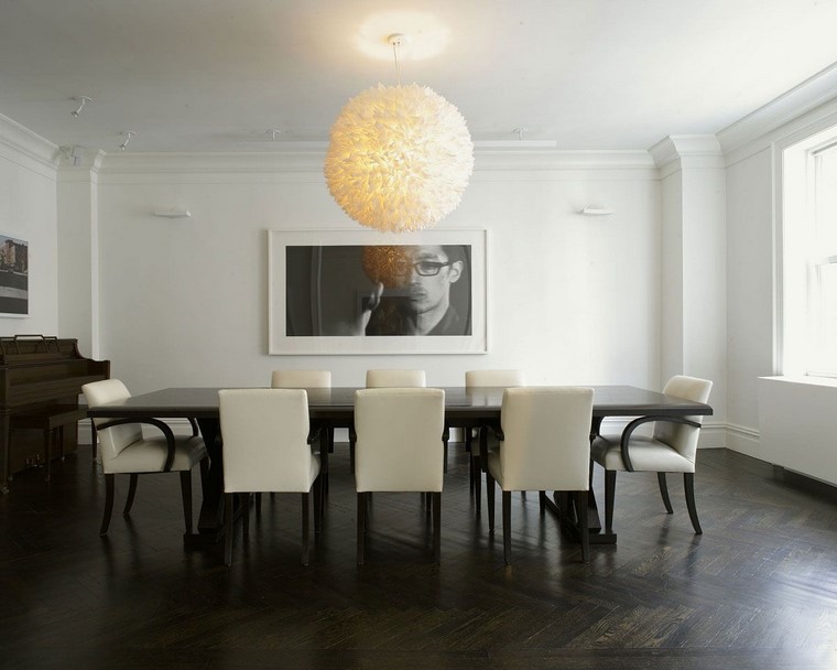 Comedores blancos con esplendor inigualable 24 ideas