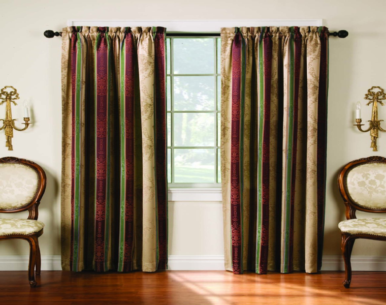 cortinas salón bandas verticales