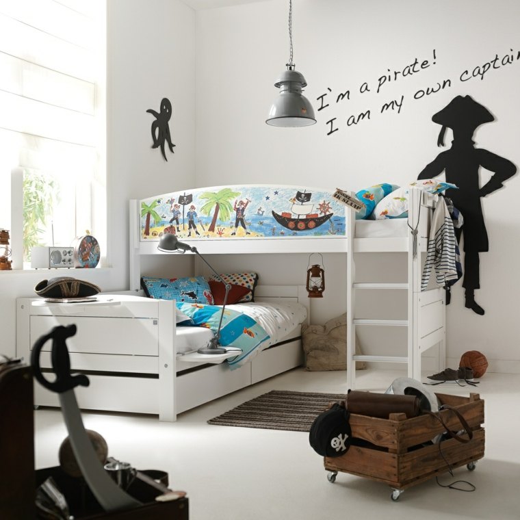 decoracion de habitacion para ninos piratas inspirado ideas