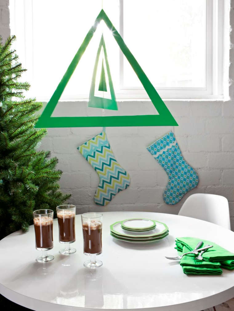 ideas para la navidad moderna decoracion navidad mesa comedores frutos