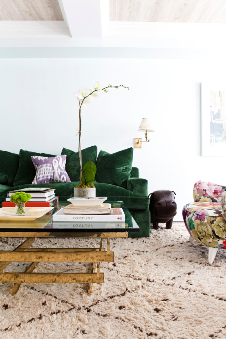 decoracion tendencias 2017 sillon colores estampa flores ideas