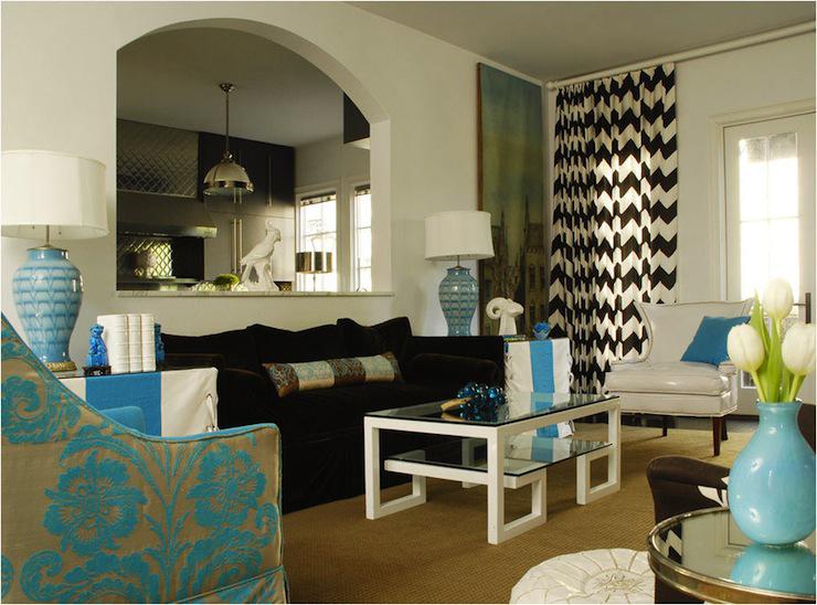 diseño cortina moderna chevron