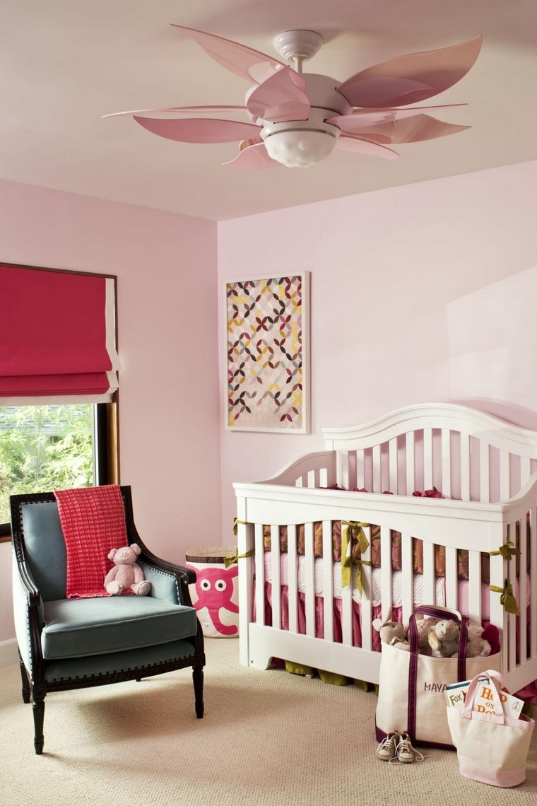 paredes de color rosa muy bonitos dormitorios de bebes diseno contemporaneo rosa opciones ideas