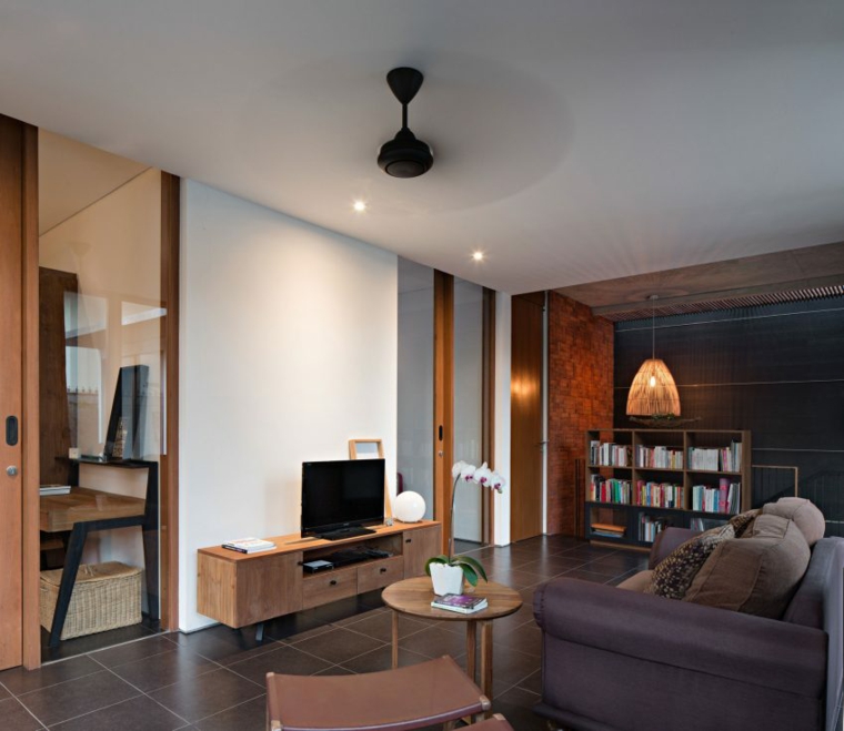 elegancia residencia muebles madera sala 