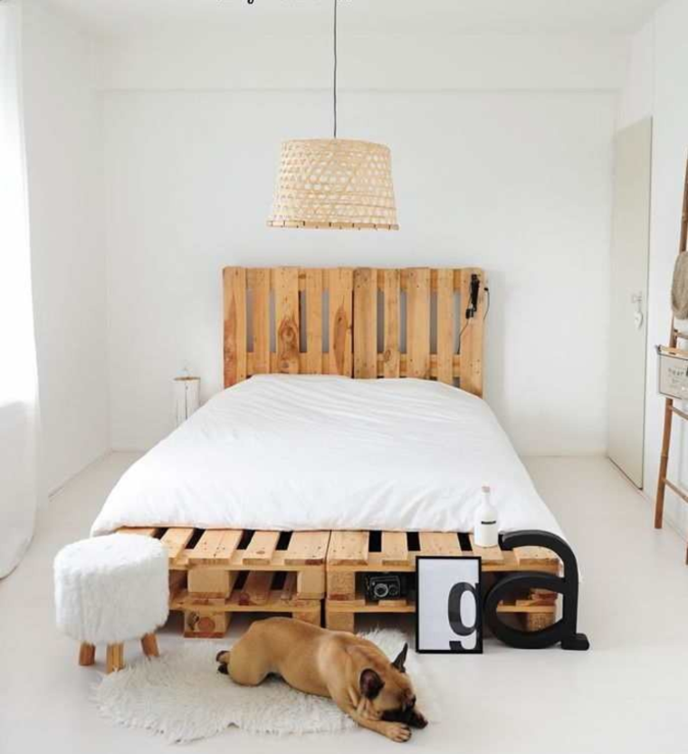 estupendo diseño cama palets