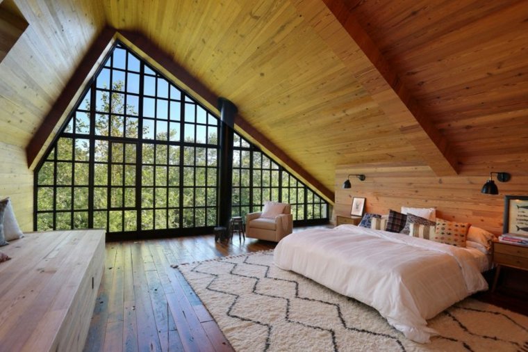 fotos-de-residencia-modernas-dormitorio-techo-madera