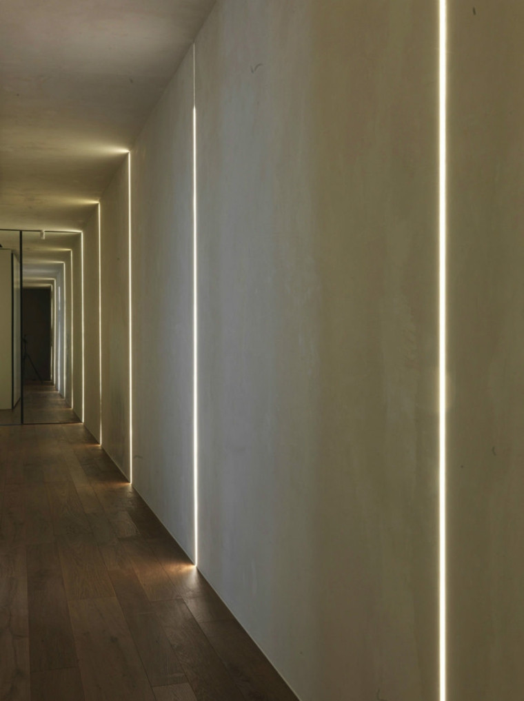 iluminacion ideas paredes hormigon sistemas