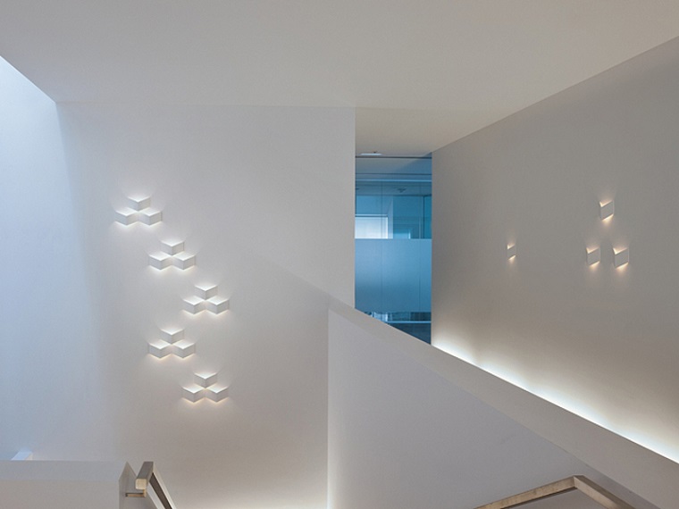 increibles paredes formas geometricas pasillos