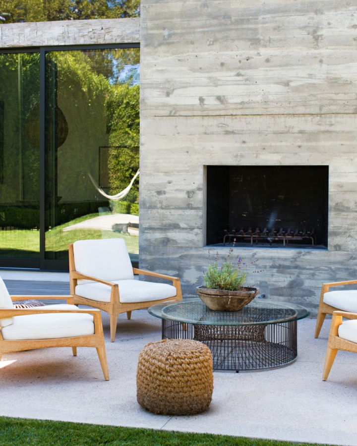 jardines muebles bancos modernos materiales mesas esencias cesped puertas