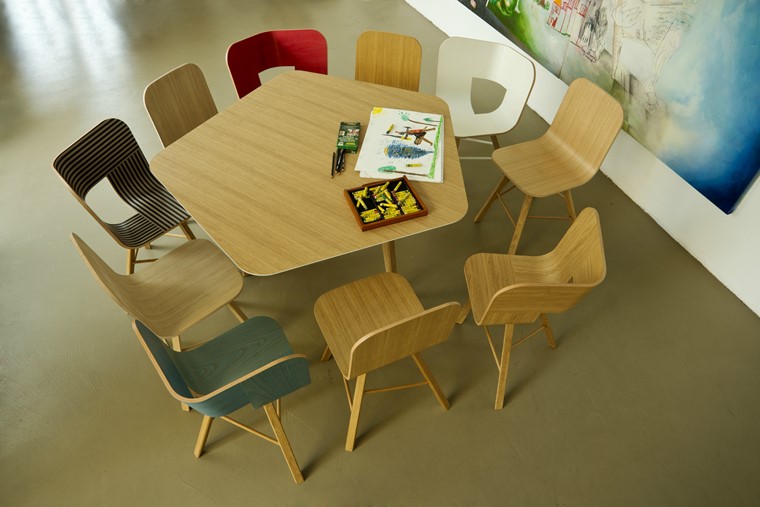 mesas de madera forma original cole lorenz kaz ideas