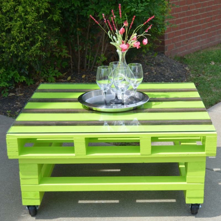 original mesilla palet color verde