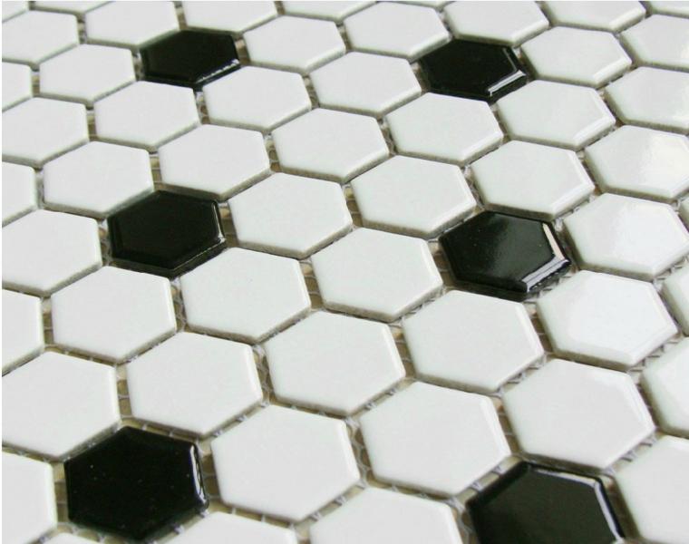 original combinación azulejos hexagonales