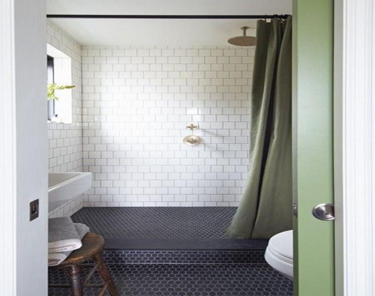 suelo baño azulejos hexgonales