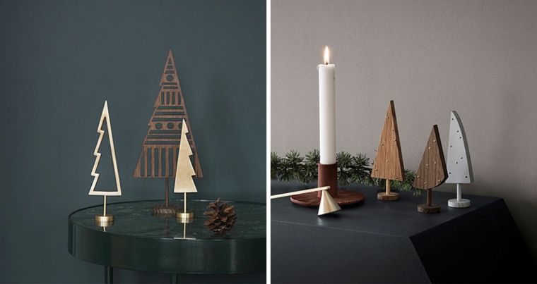 originales árboles navideños minimalistas de madera originales árboles minimalistas madera