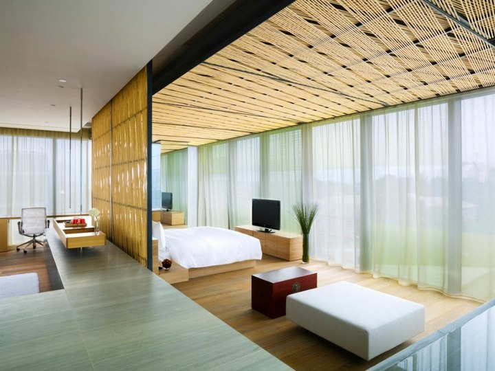 paneles japoneses separando espacios salones