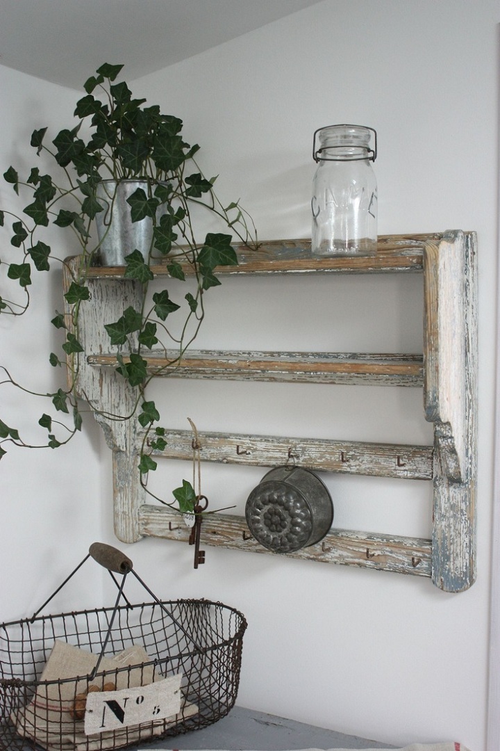 estante imagen vintage especial pared estante imagen vintage plantas