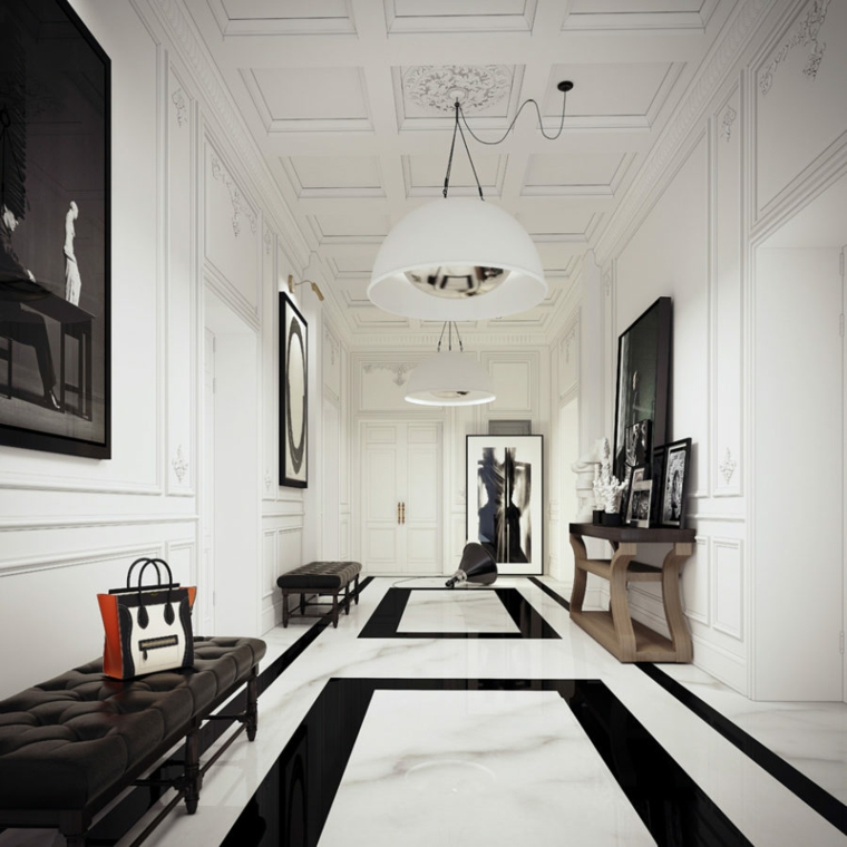 Decoracion pasillos - ideas para un efecto dramático